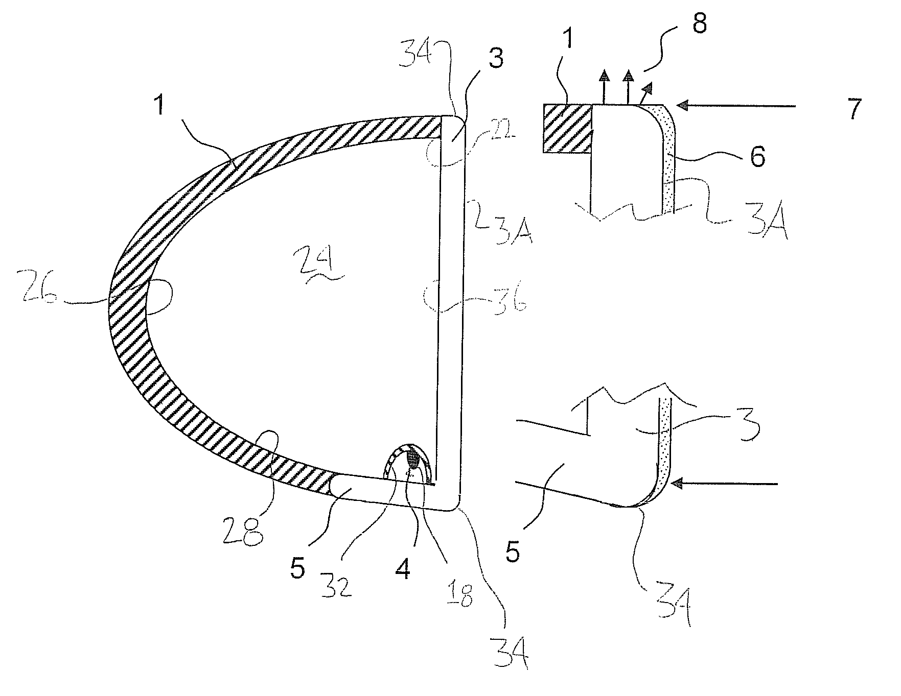 Interior rear view mirror assembly with plastic substrate and illumination