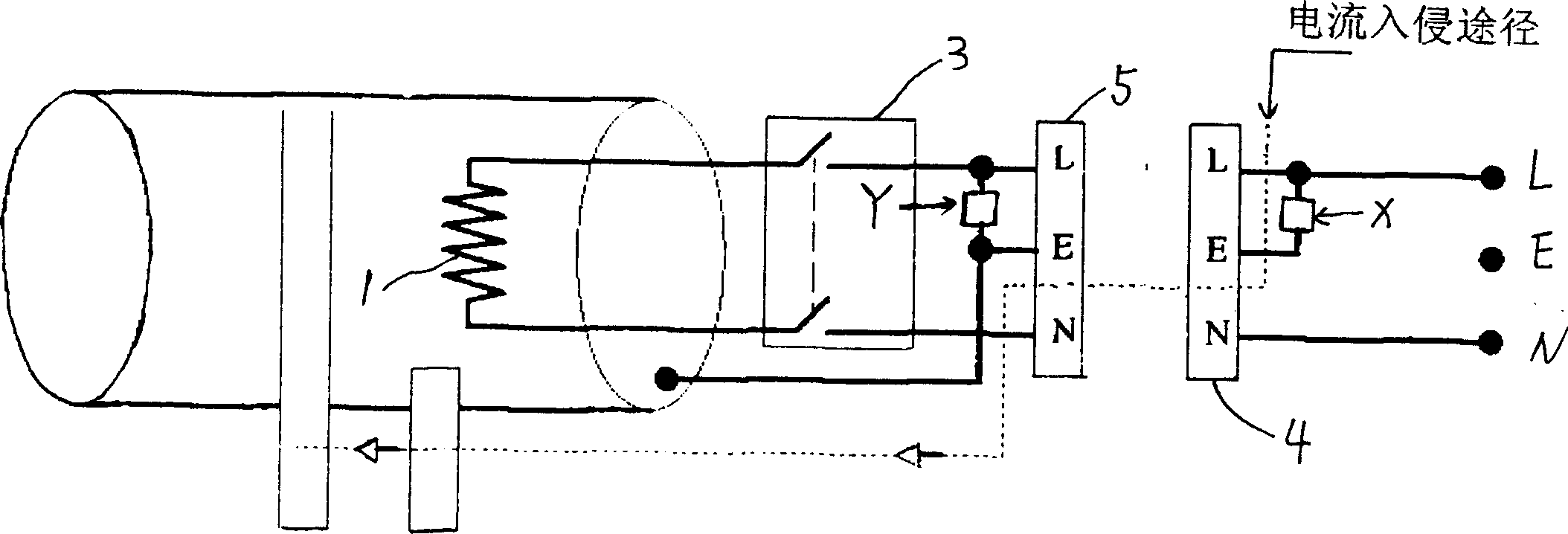 Leakage protector circuit for electric water heater