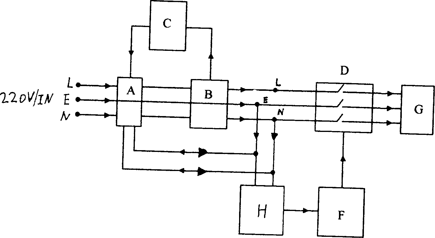 Leakage protector circuit for electric water heater