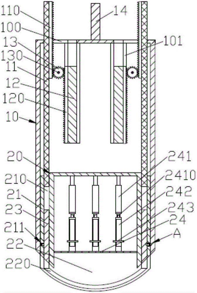 Undisturbed soil sampling tool with sealed storage function