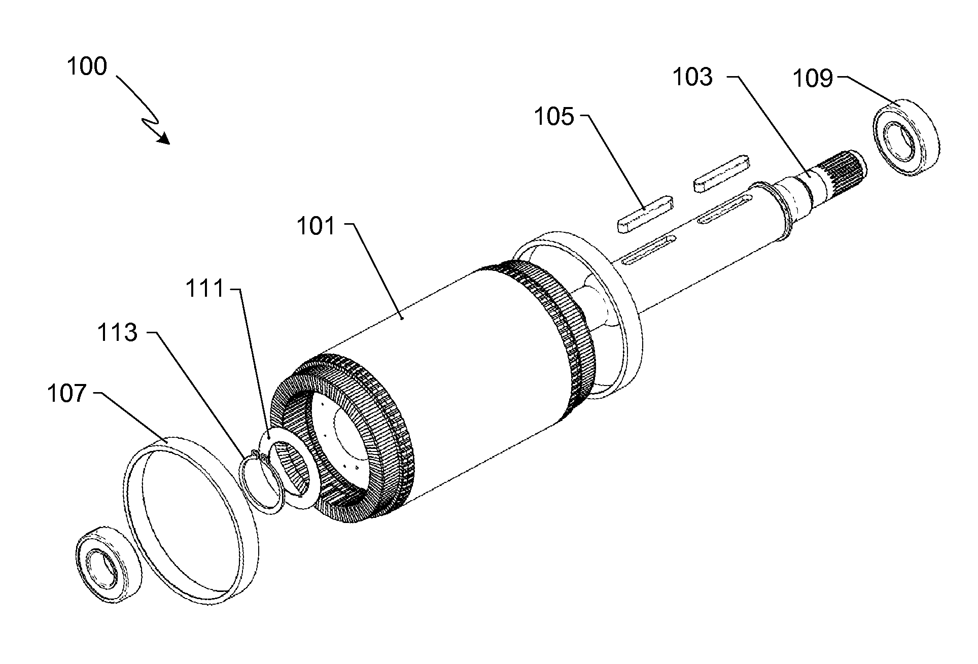 Method of fabricating a rotor assembly for an electric motor