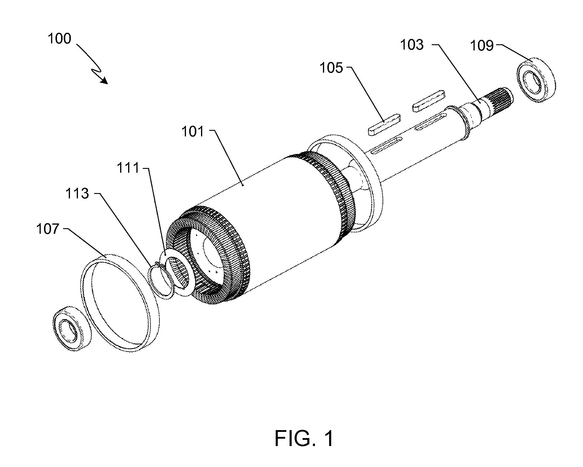 Method of fabricating a rotor assembly for an electric motor