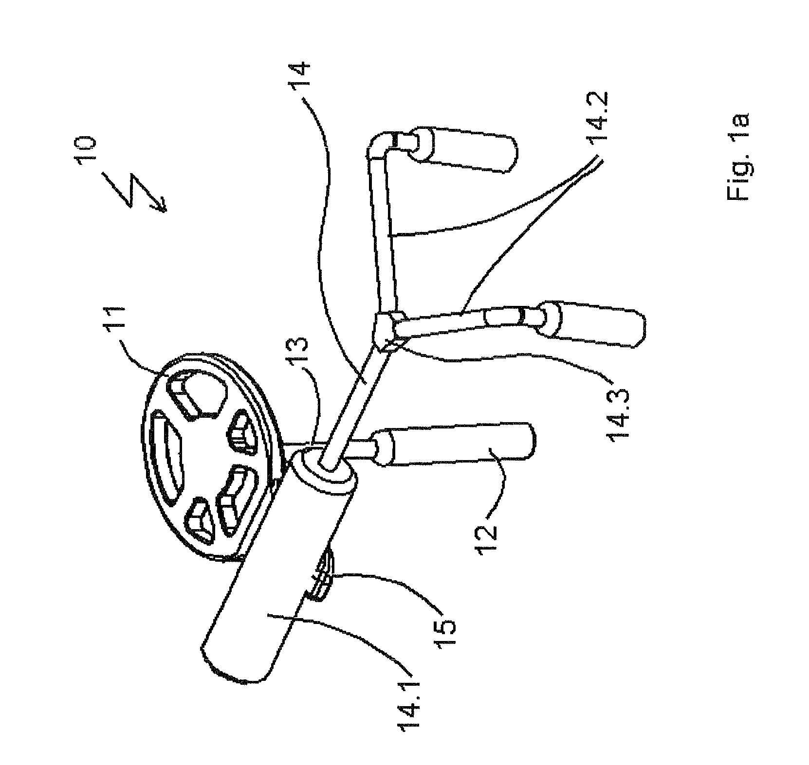 Auditory ossicle prosthesis with stabiliser element