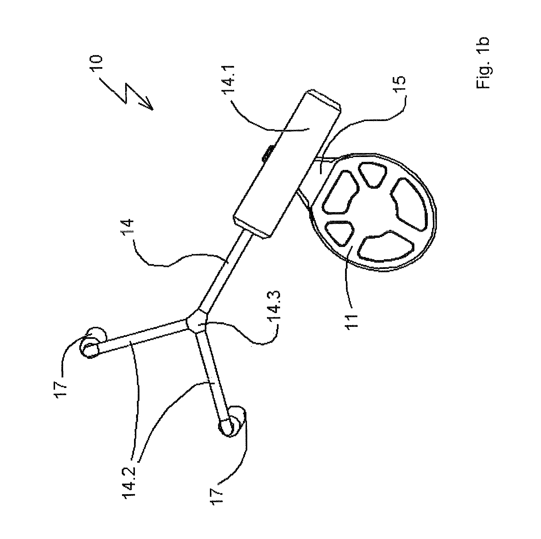 Auditory ossicle prosthesis with stabiliser element