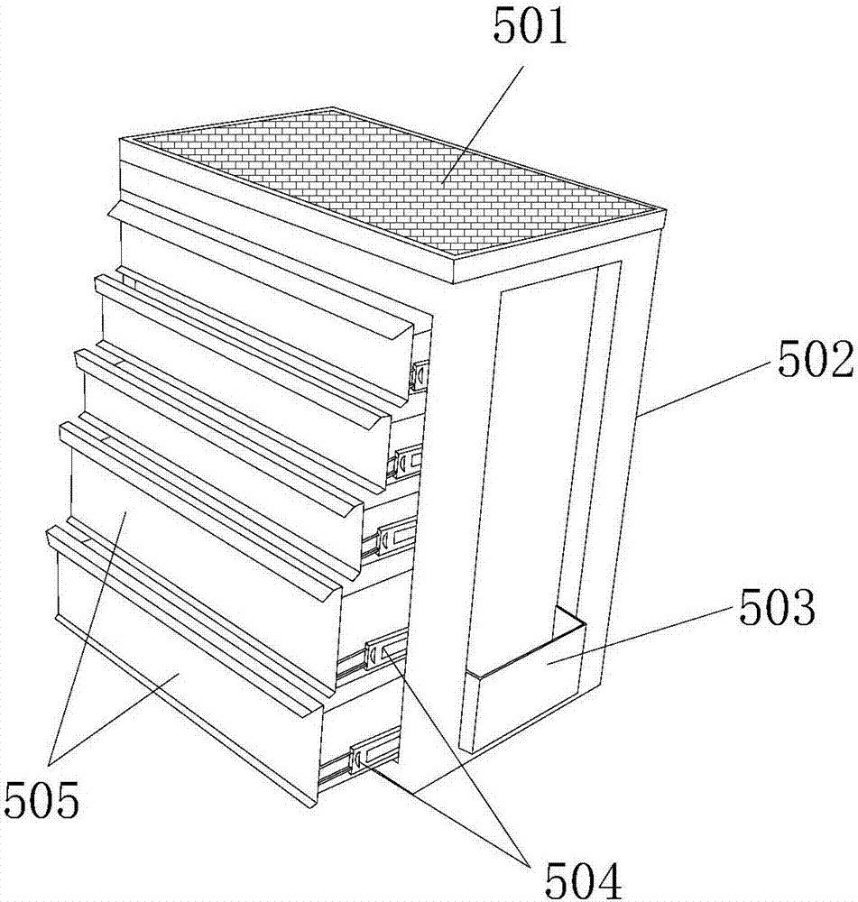 Student chair provided with drawer-type book box