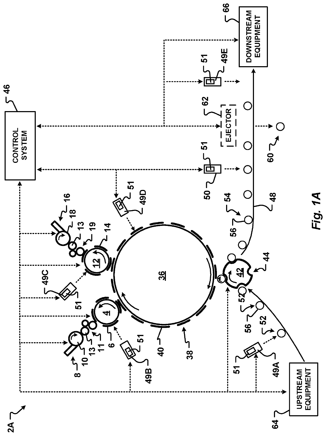 System and method for monitoring and adjusting a decorator for containers