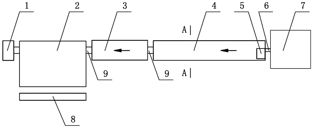 On-line quenching system and on-line quenching process of high-strength aluminum alloy