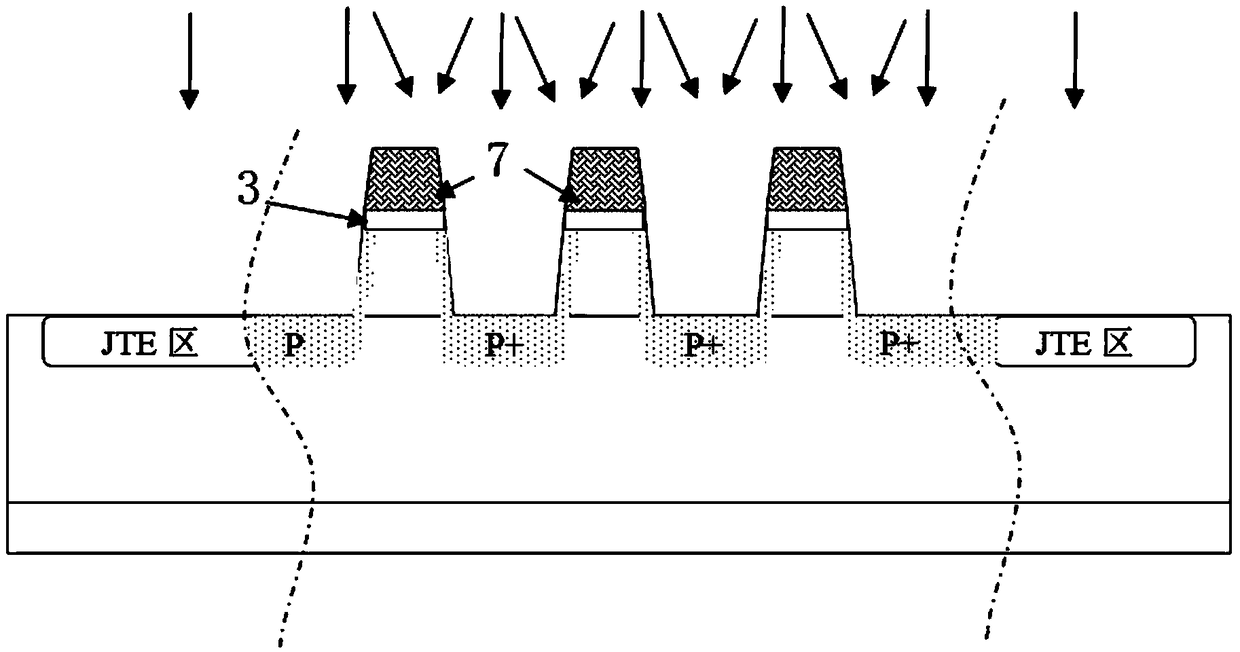 Groove-type low-barrier schottky diode and manufacturing method