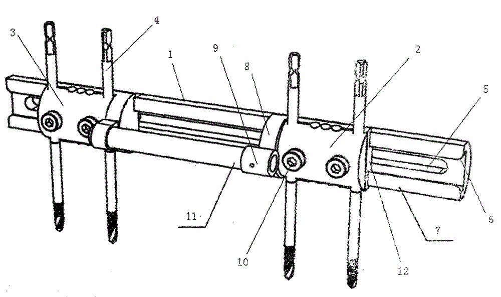 Lower-limb rod structure orthosis