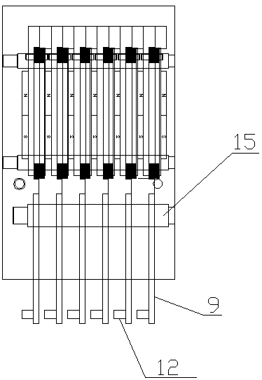 Yarn selection control structure