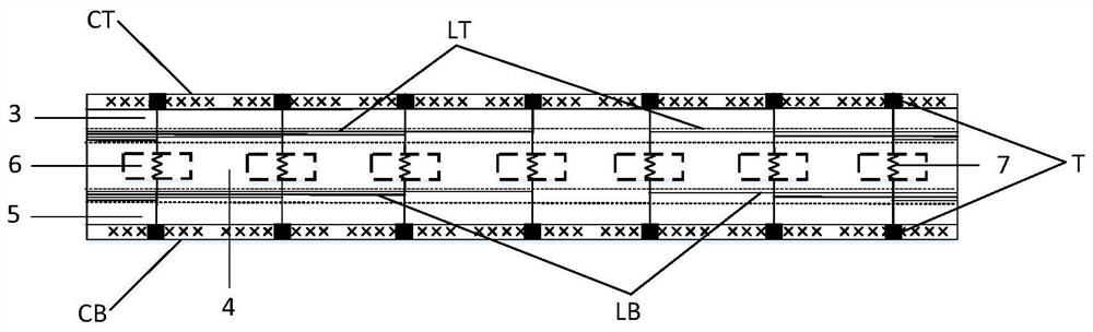 Online detection device for internal current distribution of fuel cell