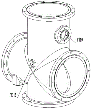 Cable connecting housing for ultrahigh-voltage GIS breaker switch