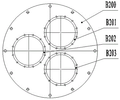 Cable connecting housing for ultrahigh-voltage GIS breaker switch