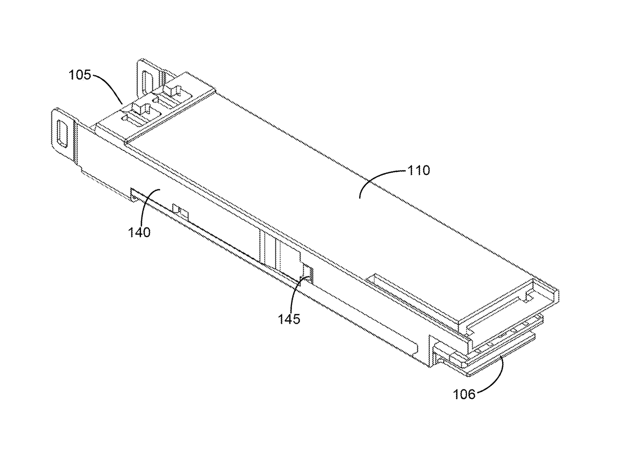 Photonic transceiving device package structure