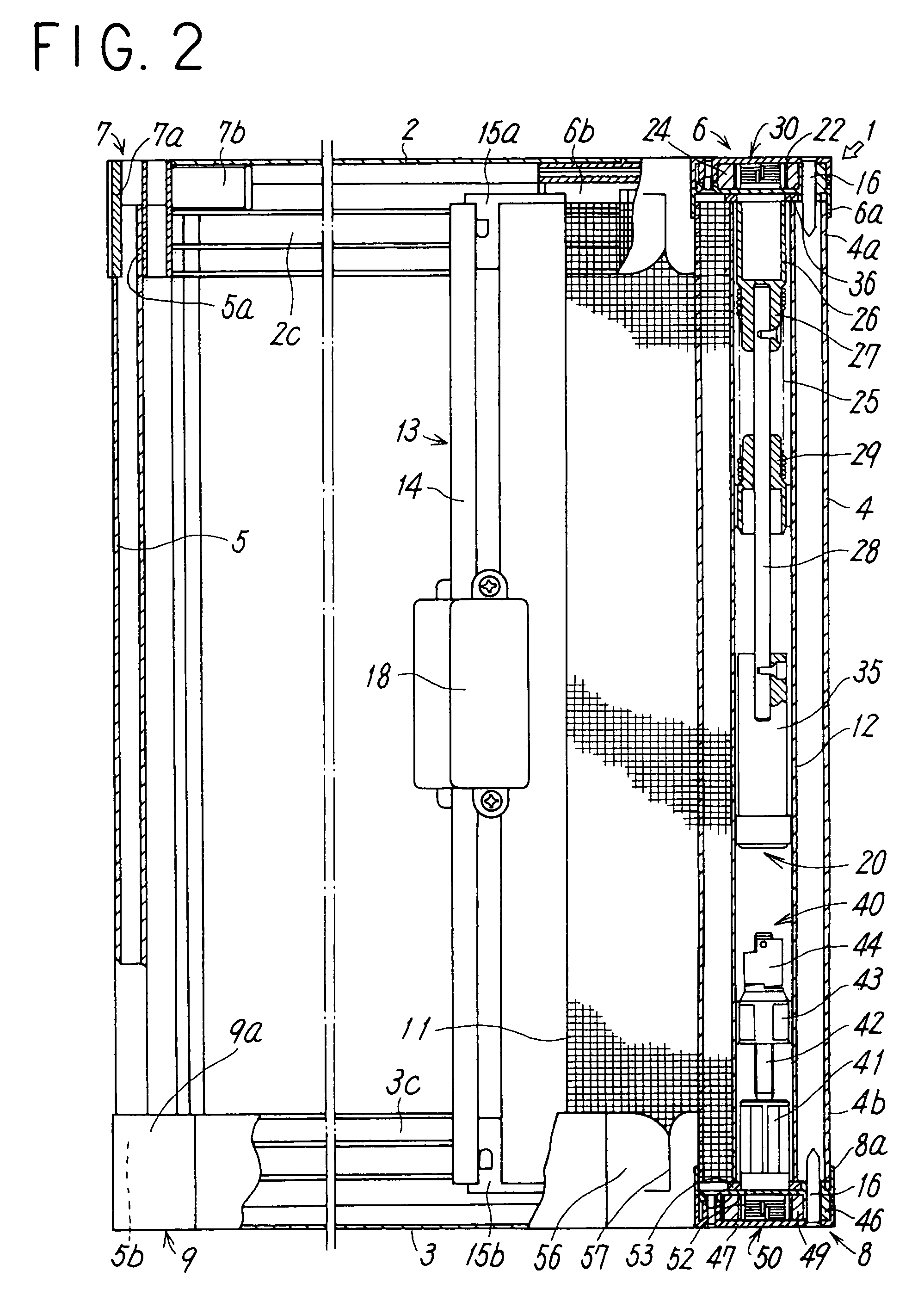 Take up-type screen device