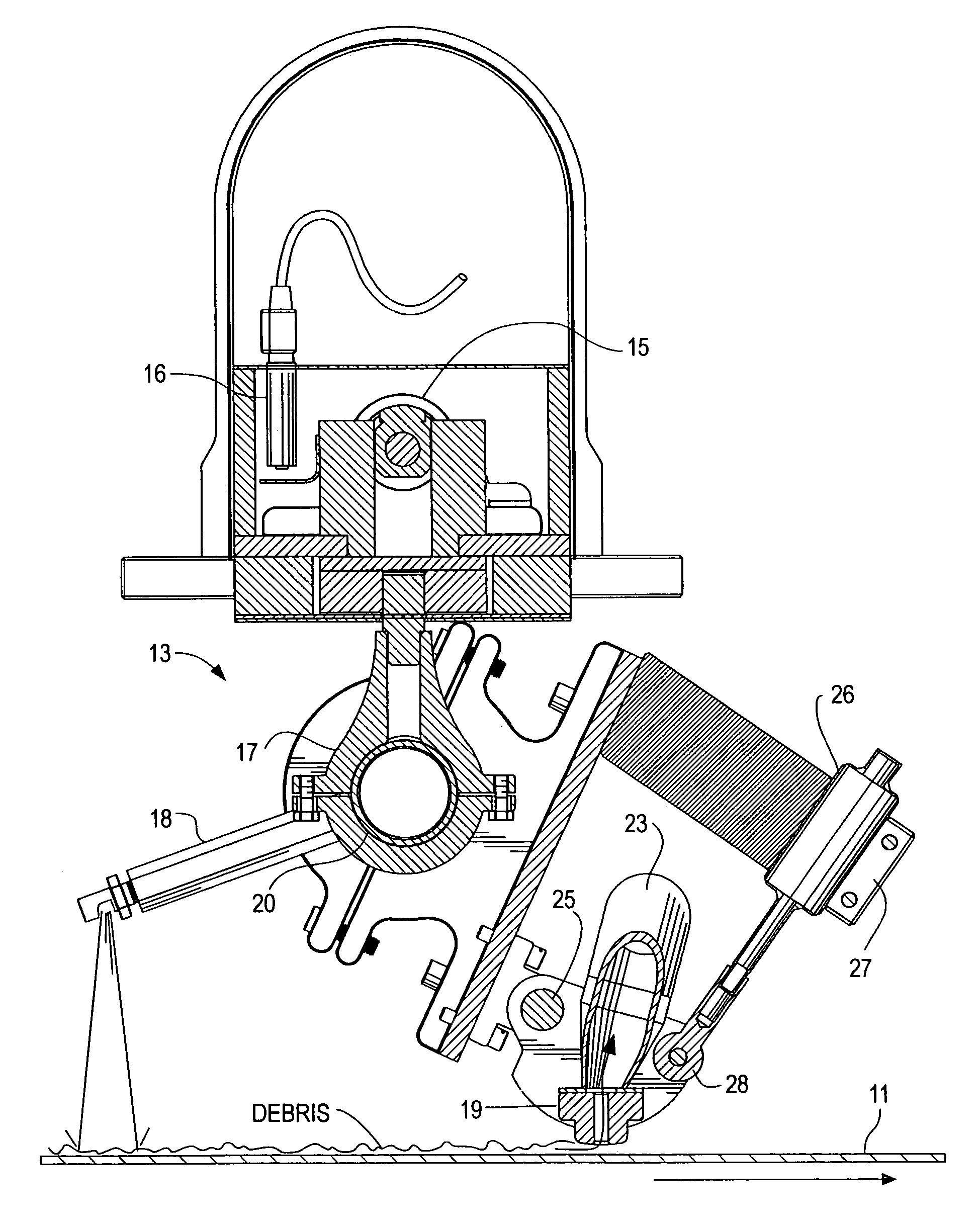 Device for cleaning corrugator belts