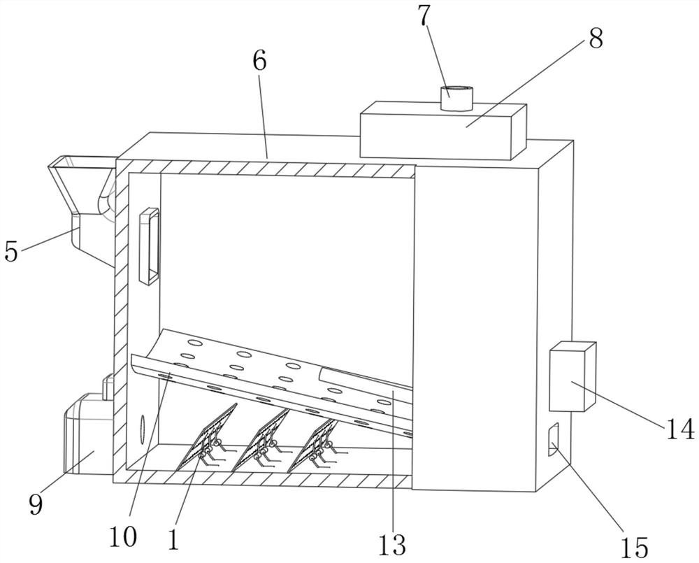 Biomass energy mixed solid fuel efficient combustion device