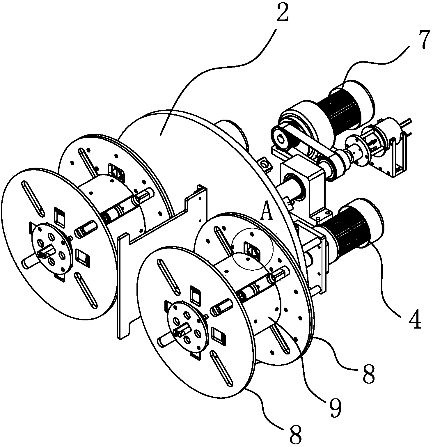 Pipe coiling machine