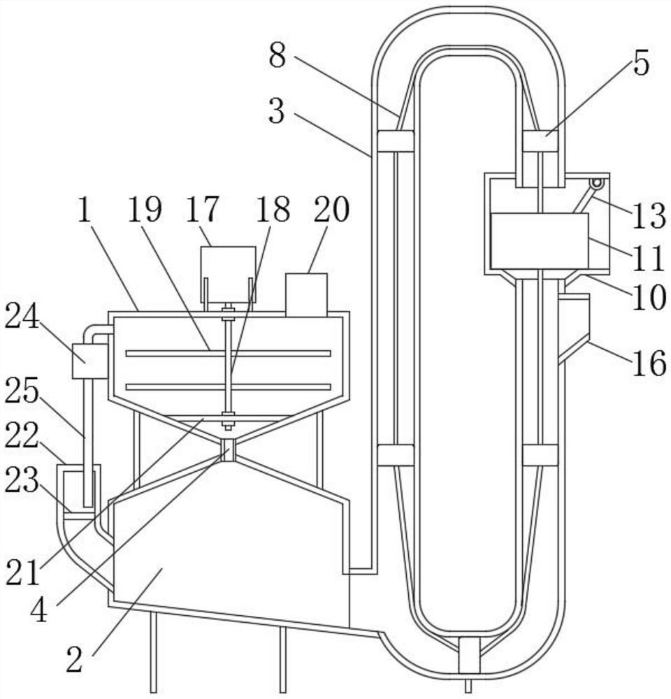 Heavy metal separation device for lead-acid battery recovery wastewater treatment