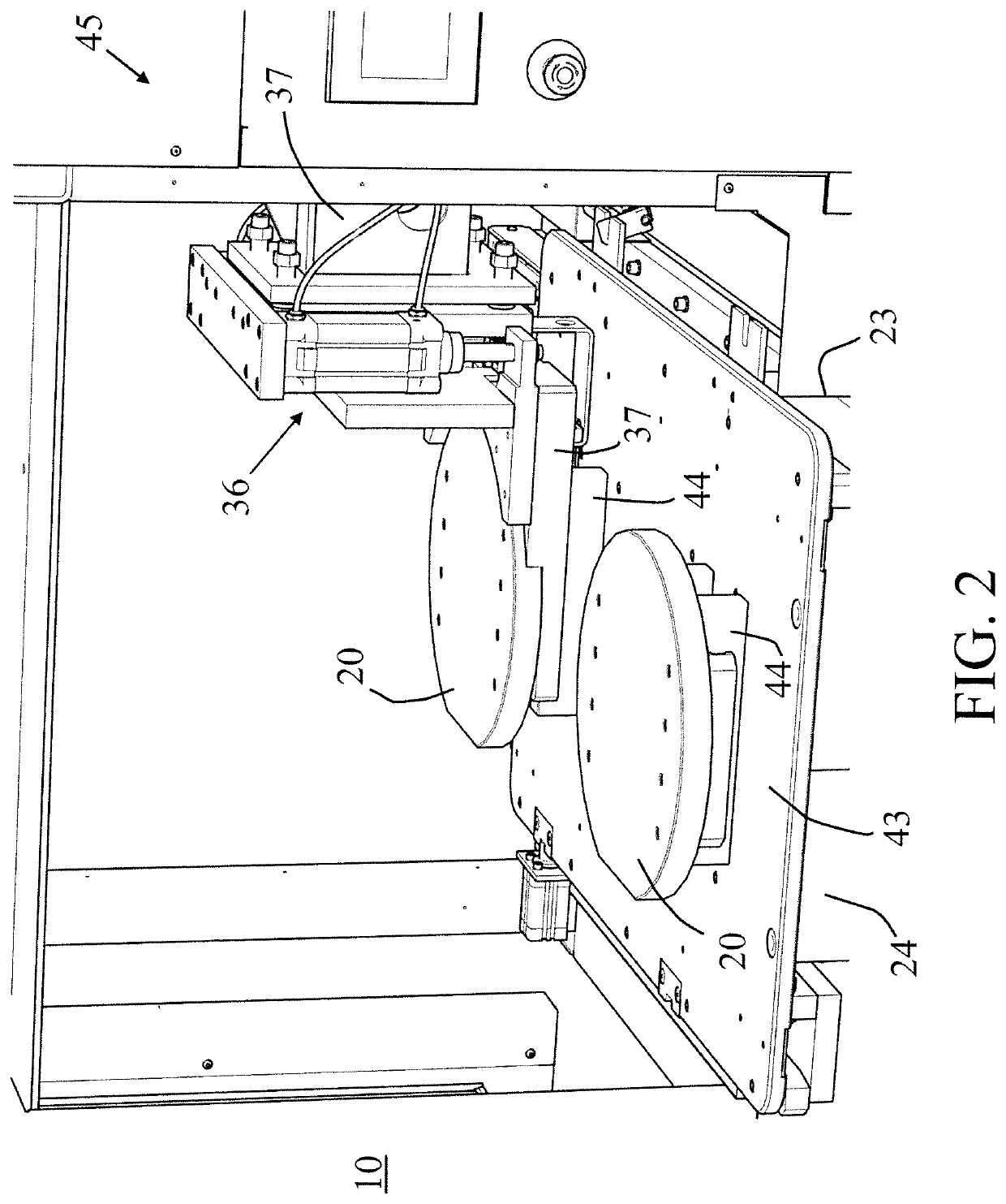 Delivery apparatus for moving workpieces