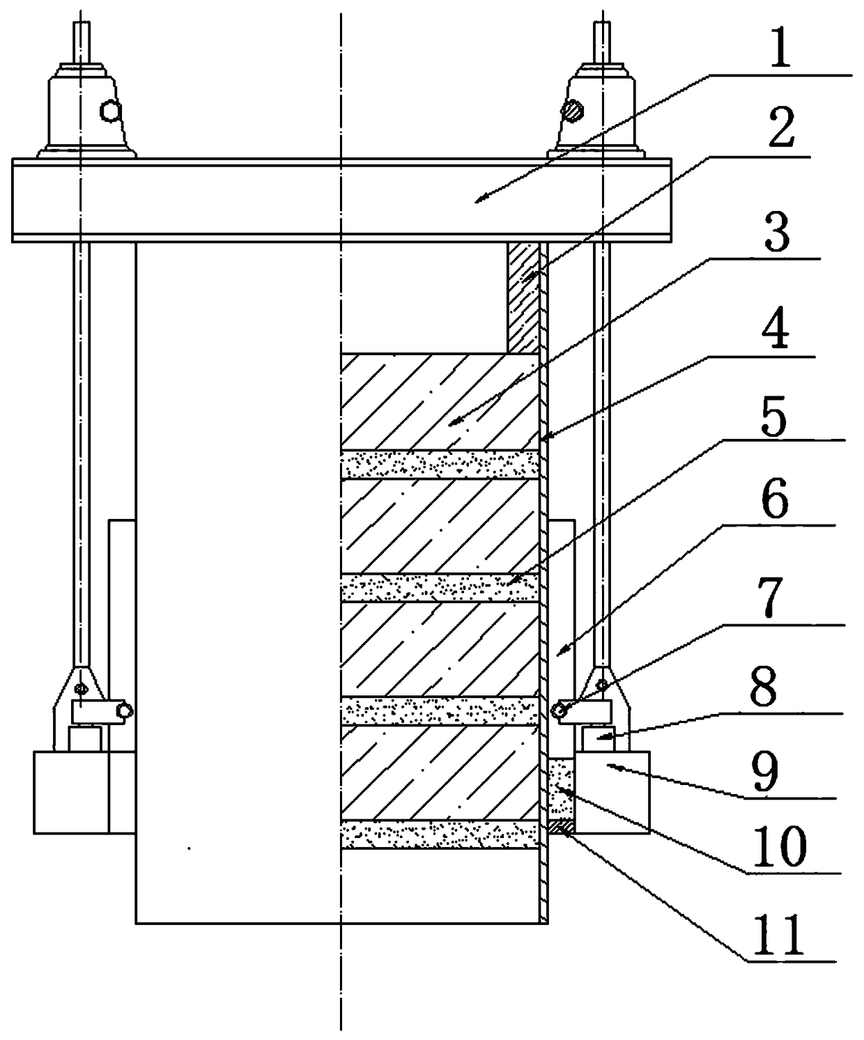 Aluminum barrel anode clamping device