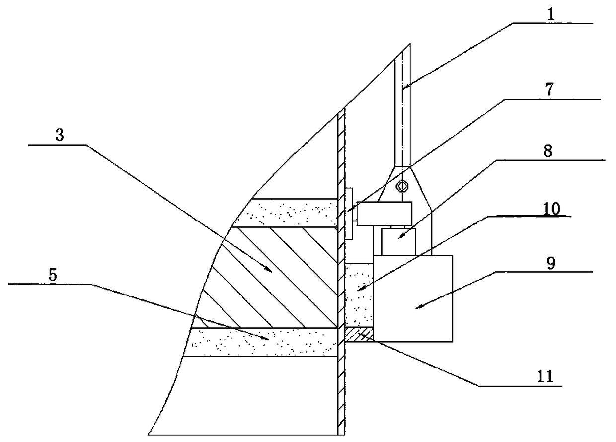 Aluminum barrel anode clamping device