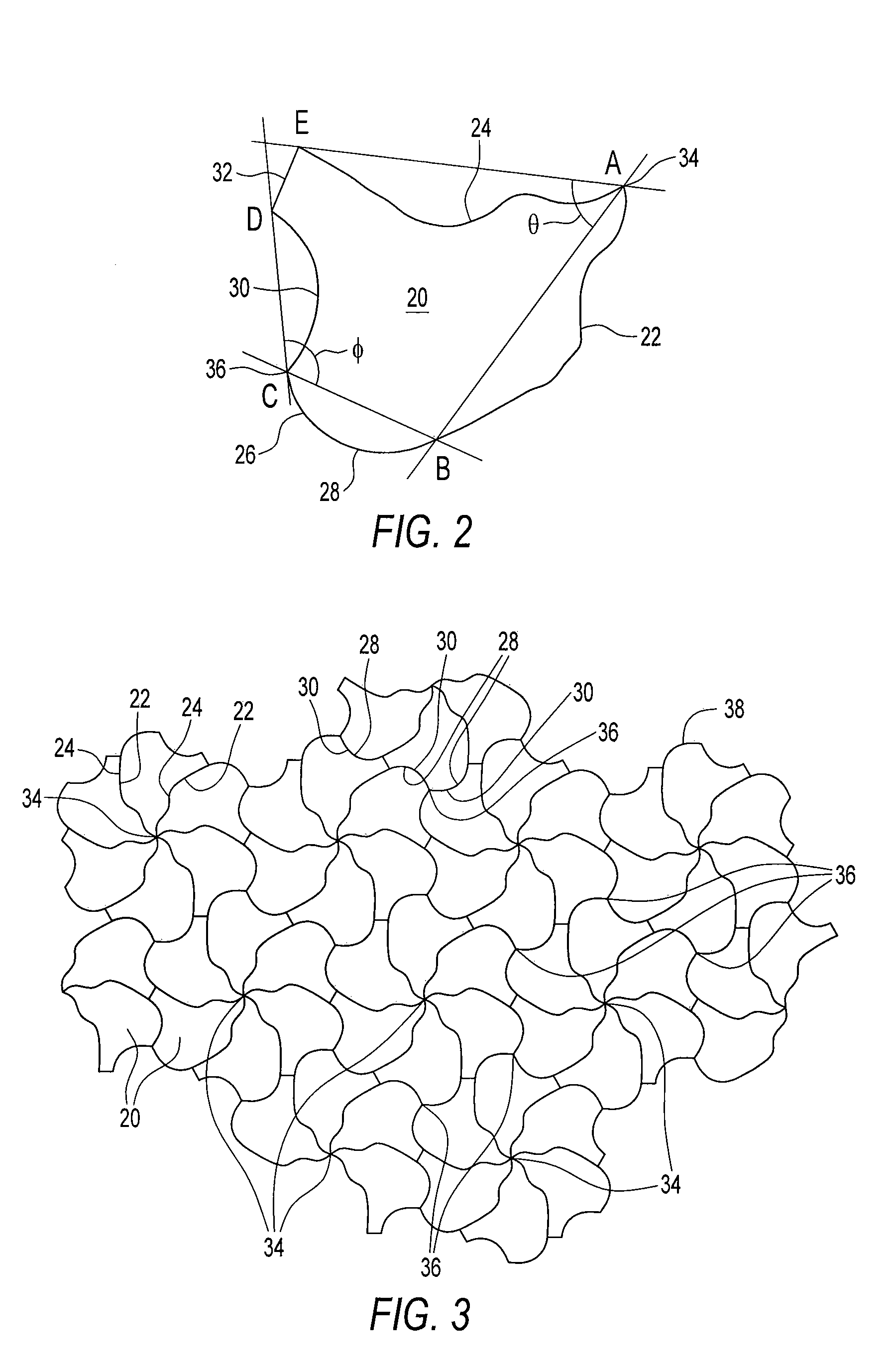 Irregular tessellated building units