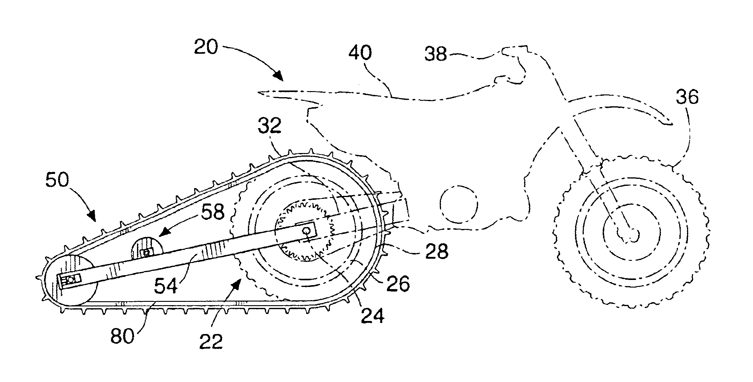 Motorcycle traction accessory device