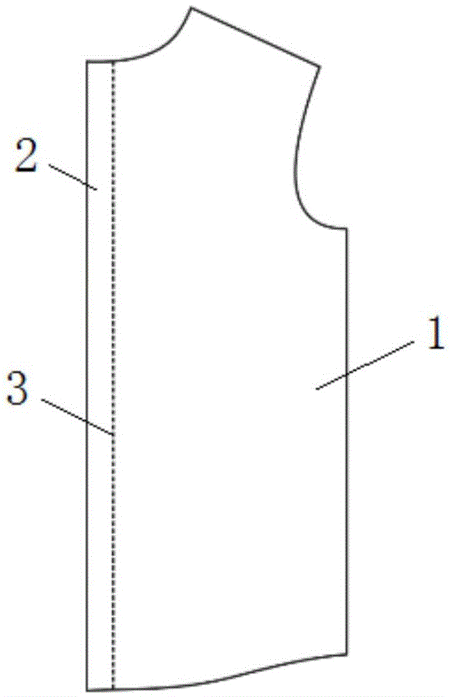 Shirt fly front structure and making method of shirt fly front