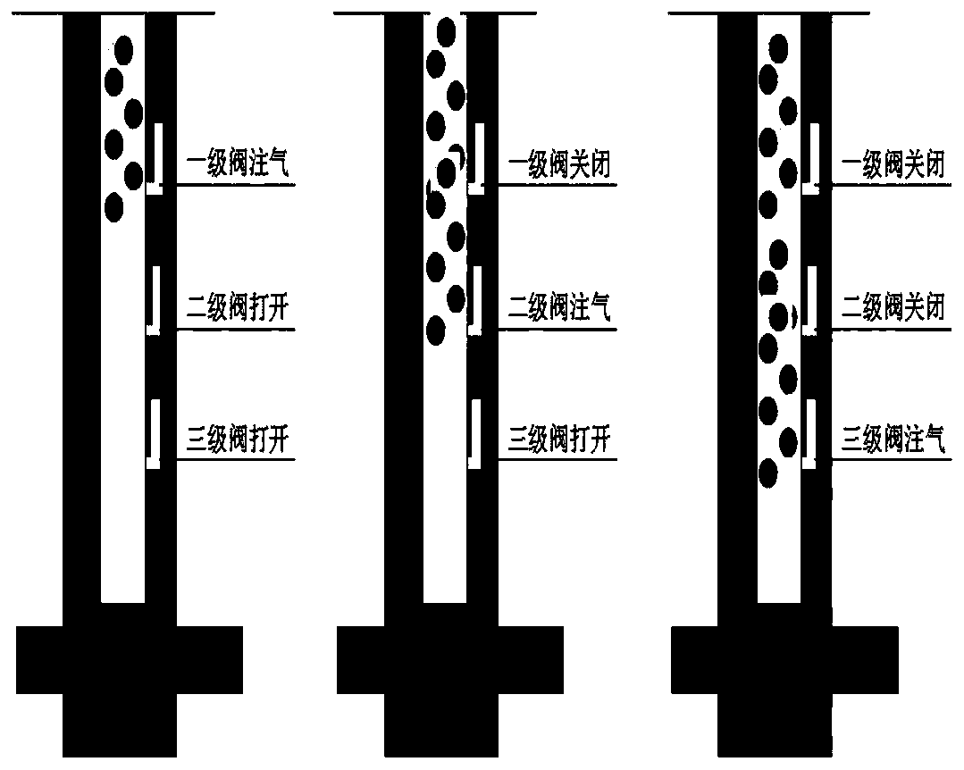 Step-by-step air return and exhaust lift valve debugging test bed and inflation test and pressure adjustment method