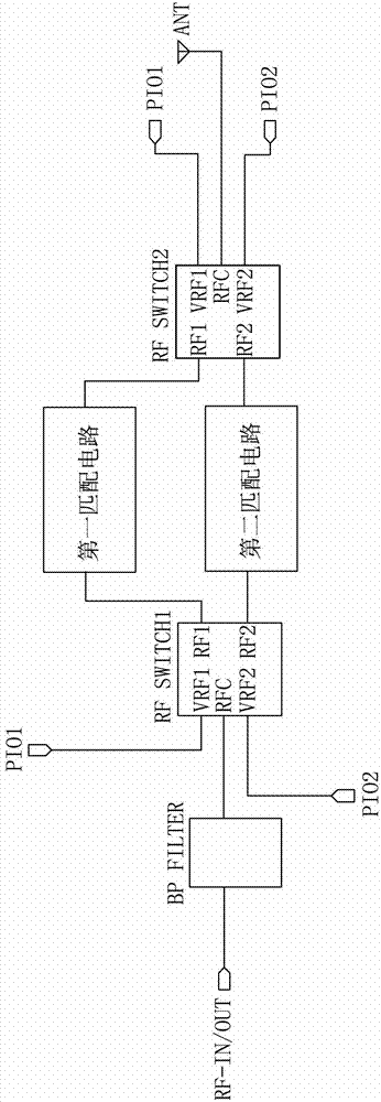 Matching circuit for antenna of Bluetooth headset