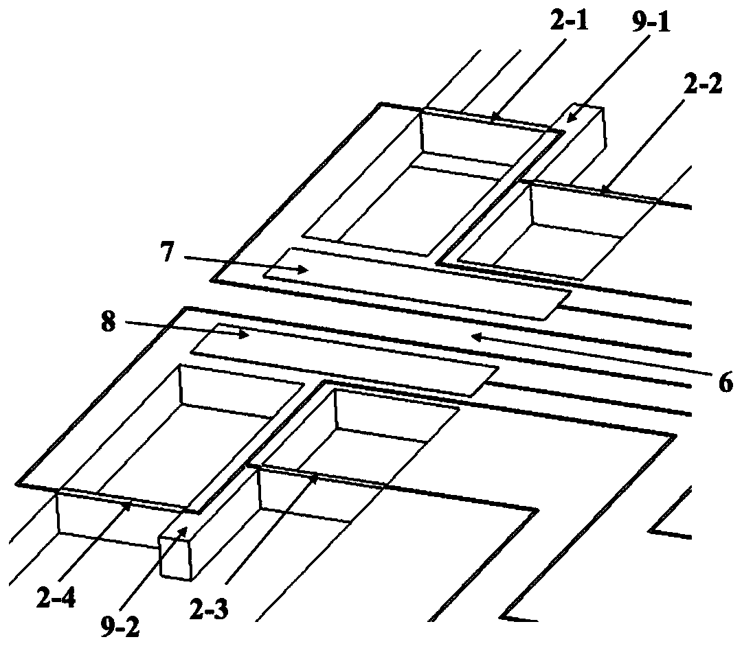 High-quality-factor piezoelectric cantilever beam density sensor chip and working method and preparation method thereof