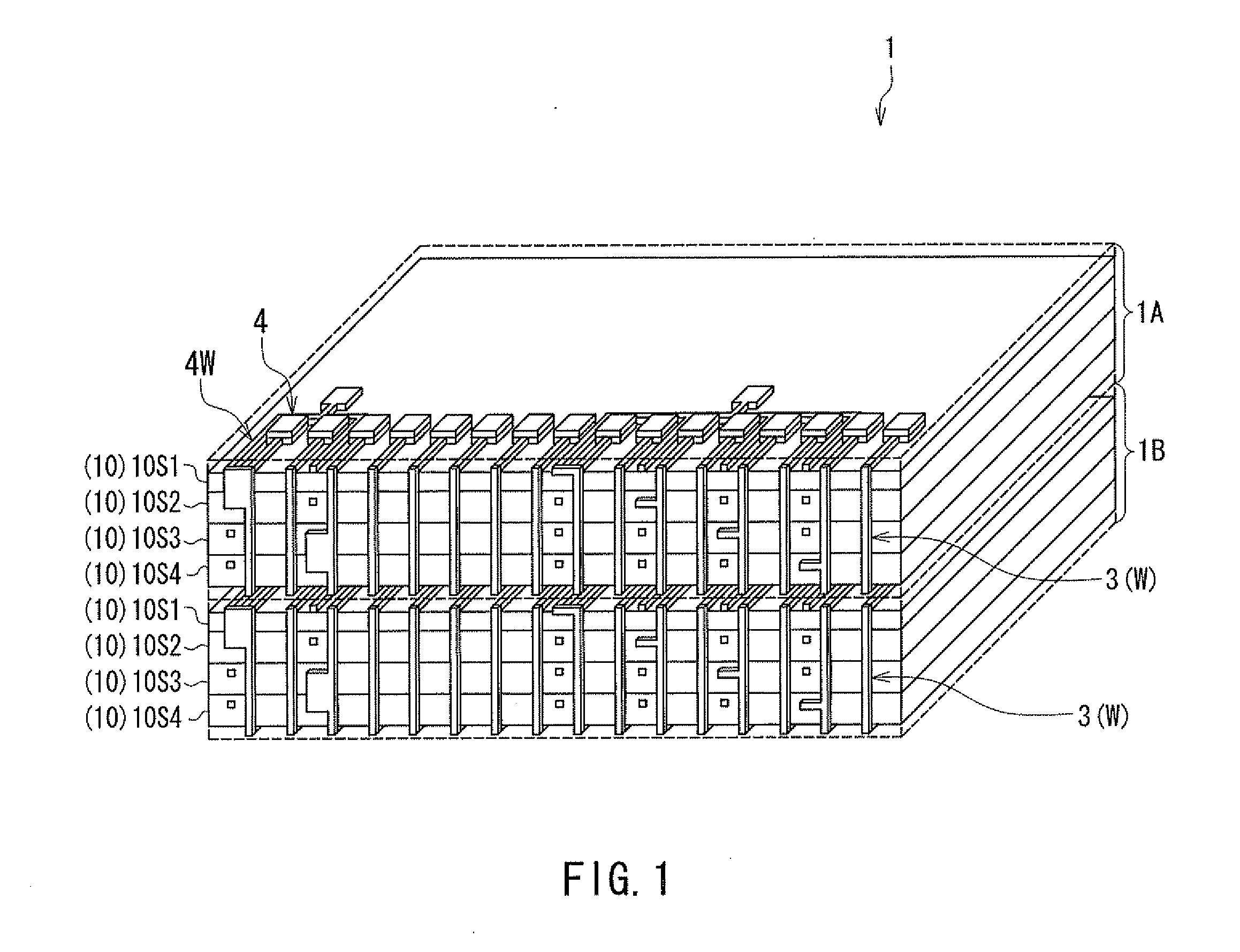 Layered chip package and method of manufacturing same