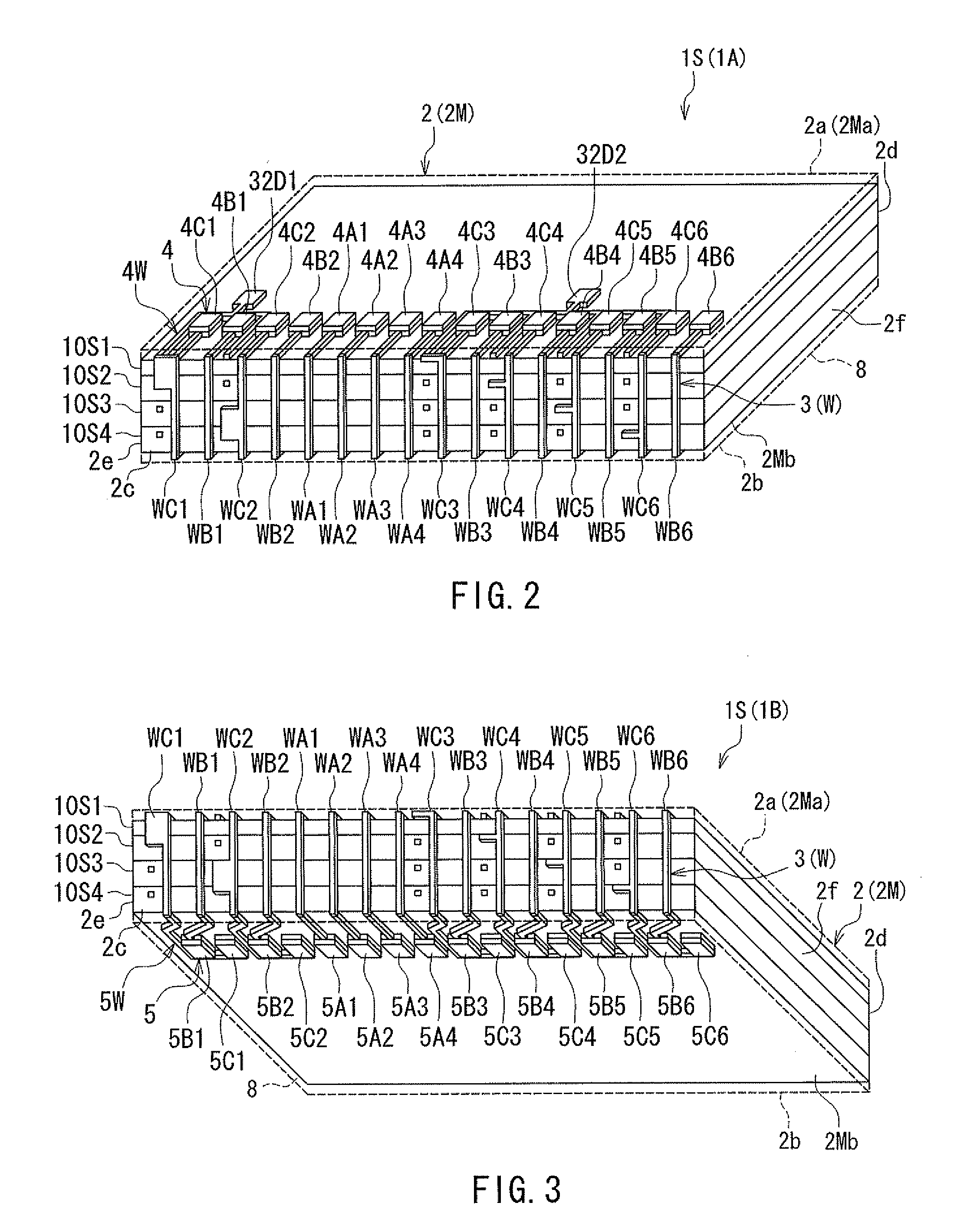 Layered chip package and method of manufacturing same