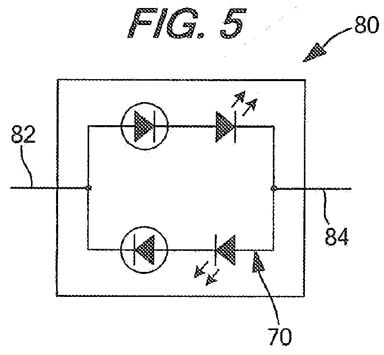 Devices and systems having ac LED circuits and methods of driving the same