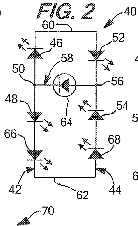 Devices and systems having ac LED circuits and methods of driving the same