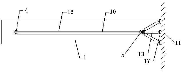 A kind of invisible reinforcement device and reinforcement method of concrete cantilever plank road