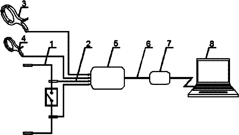 Medium-high voltage single-core crosslinked cable induction voltage and circular-current online detection method and device