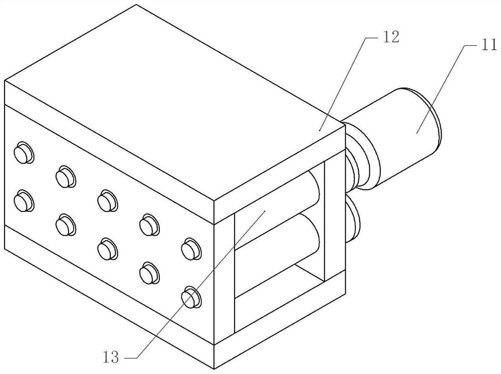 Pretreatment device for particle plate before cutting