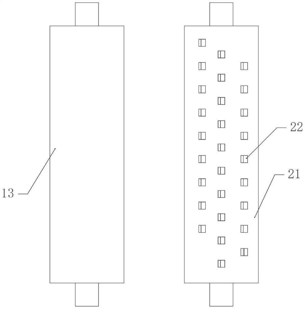 Pretreatment device for particle plate before cutting