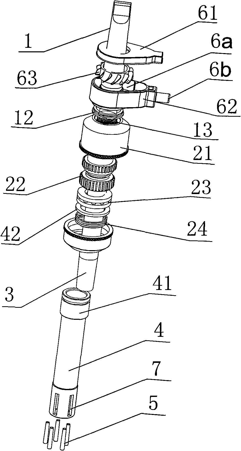 Self-suction internally-cooled cutter