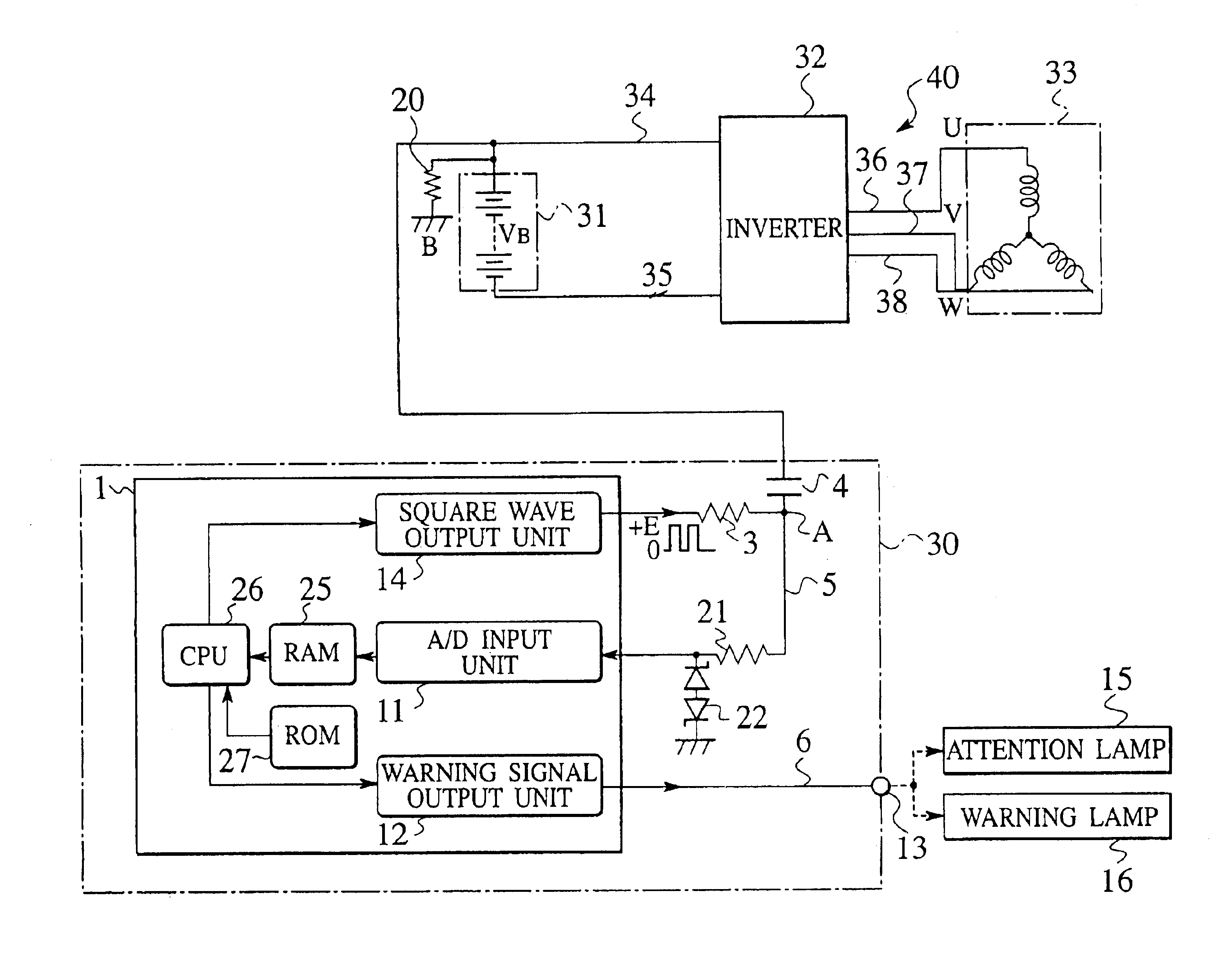 Ground detection apparatus for electric vehicle