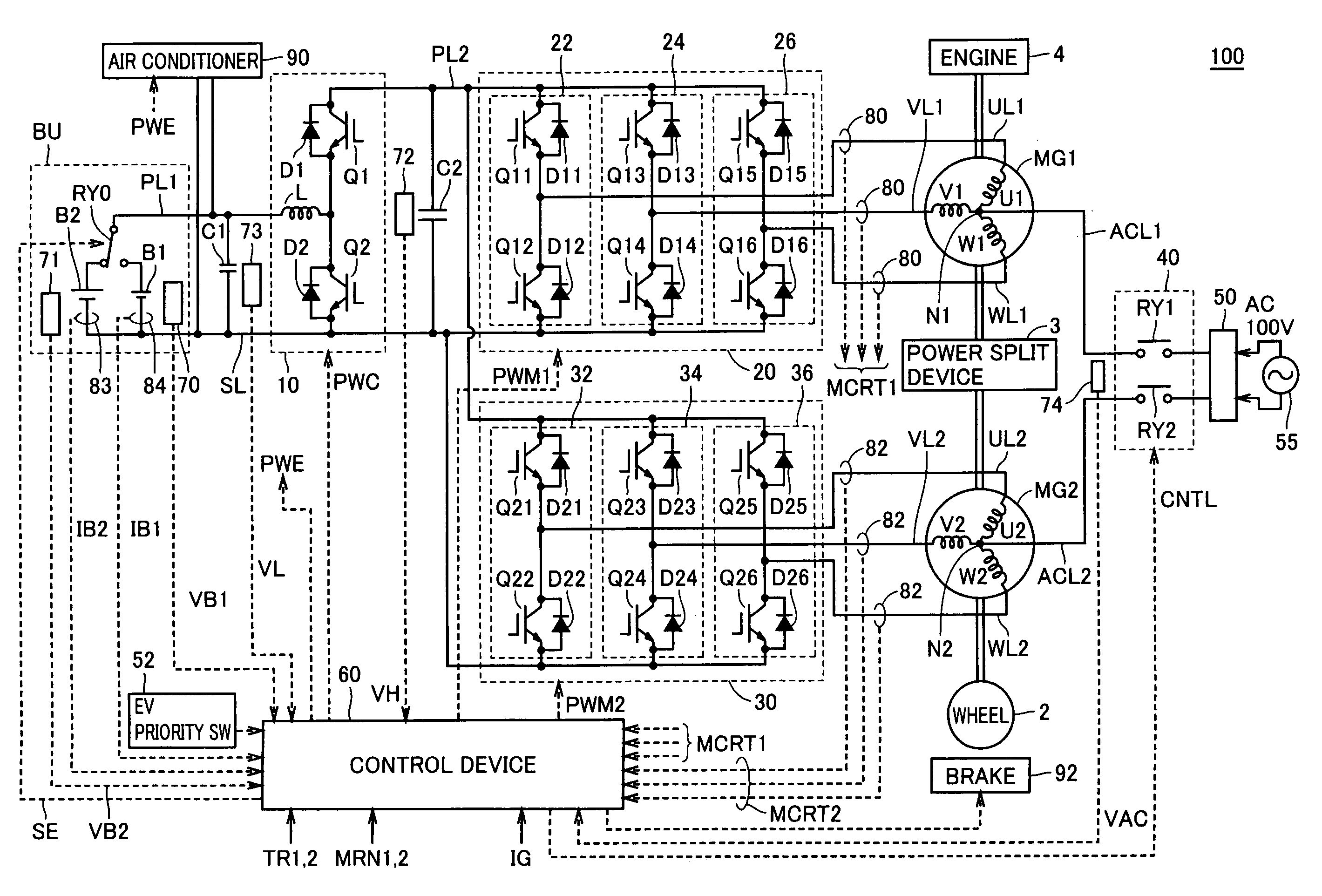 Power Supply Device for Vehicle and Method of Controlling the Same