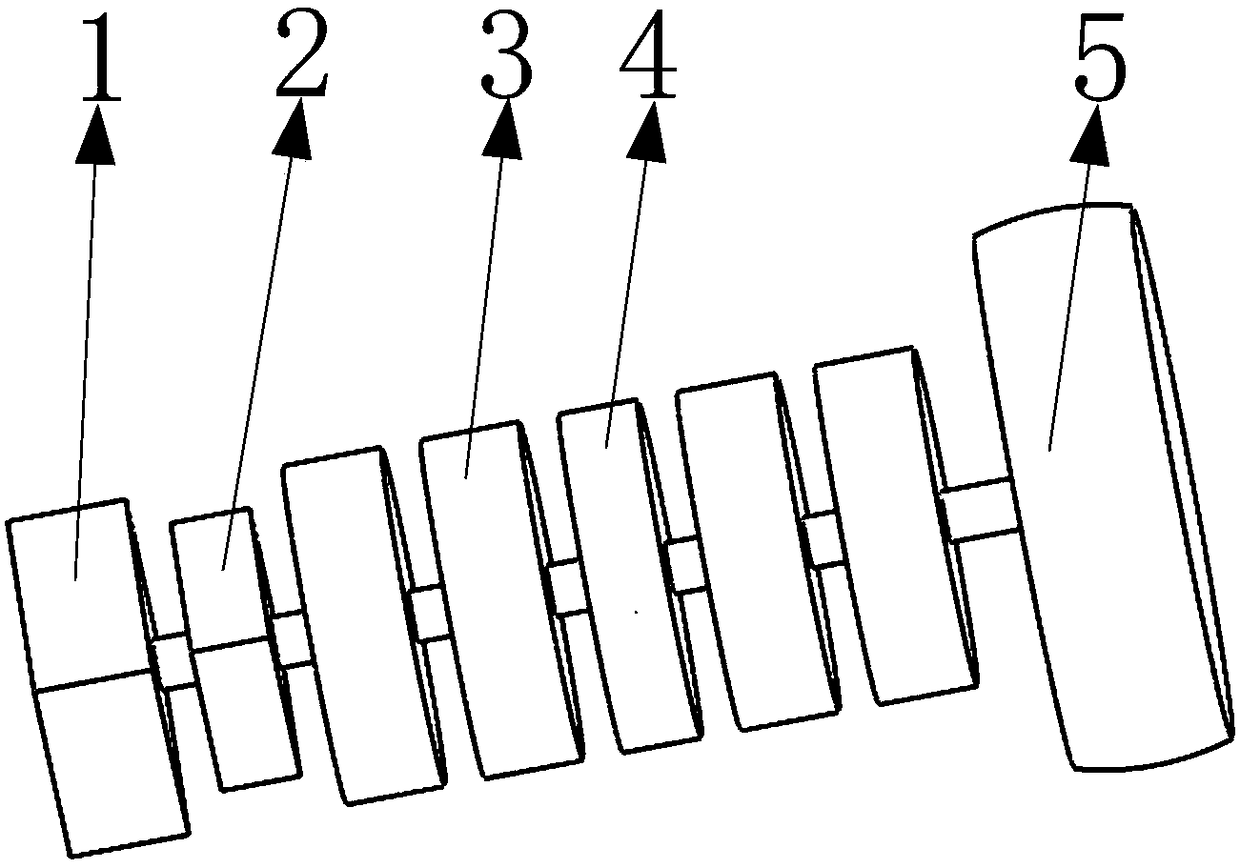 Connecting mechanism for intermittent transmission of new energy electric bus