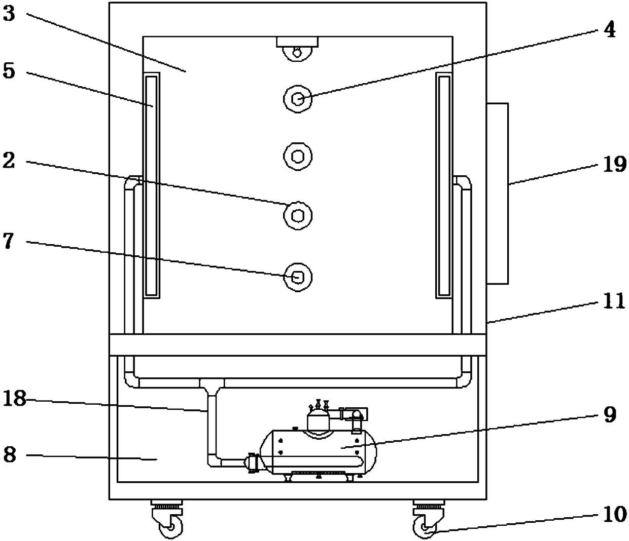 Steam fixing apparatus used for processing socks