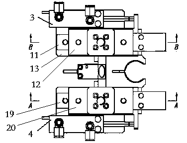 Detection device for material picking of mechanical arm