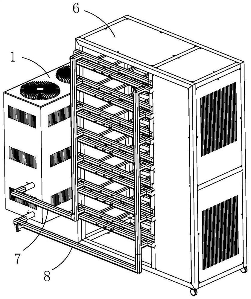 Water-cooling aging equipment control system