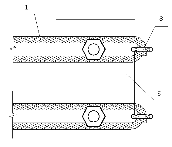 Method for strengthening reinforced concrete beam through distributed external prestressing cables