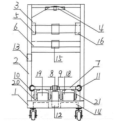 Rack type walking vehicle for hemiplegia patients