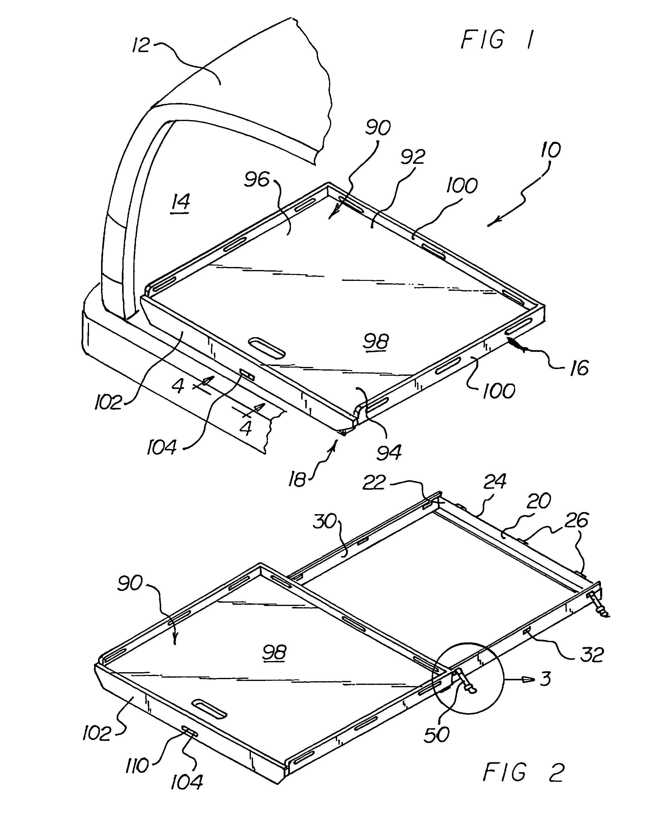 Slidable cargo bay system